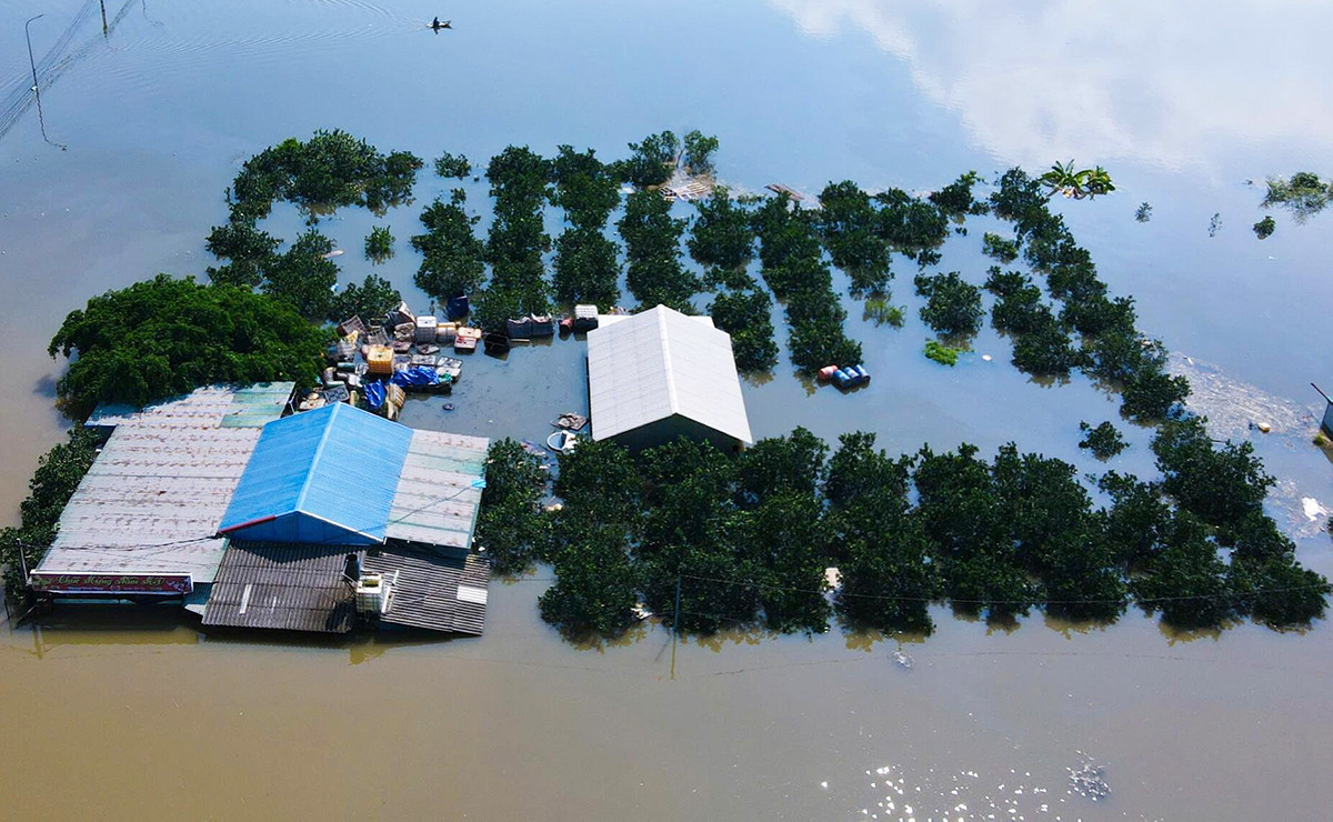 Lũ trên sông Cầu tại Hà Nội và Bắc Ninh đang lên, nguy cơ ngập lụt kéo dài 