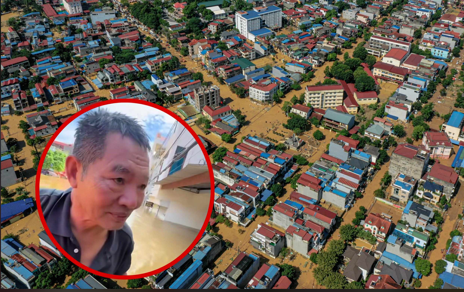 Người cha bơi 4 tiếng giữa dòng nước lũ ở Thái Nguyên, tiếp tế đồ ăn cho con gái