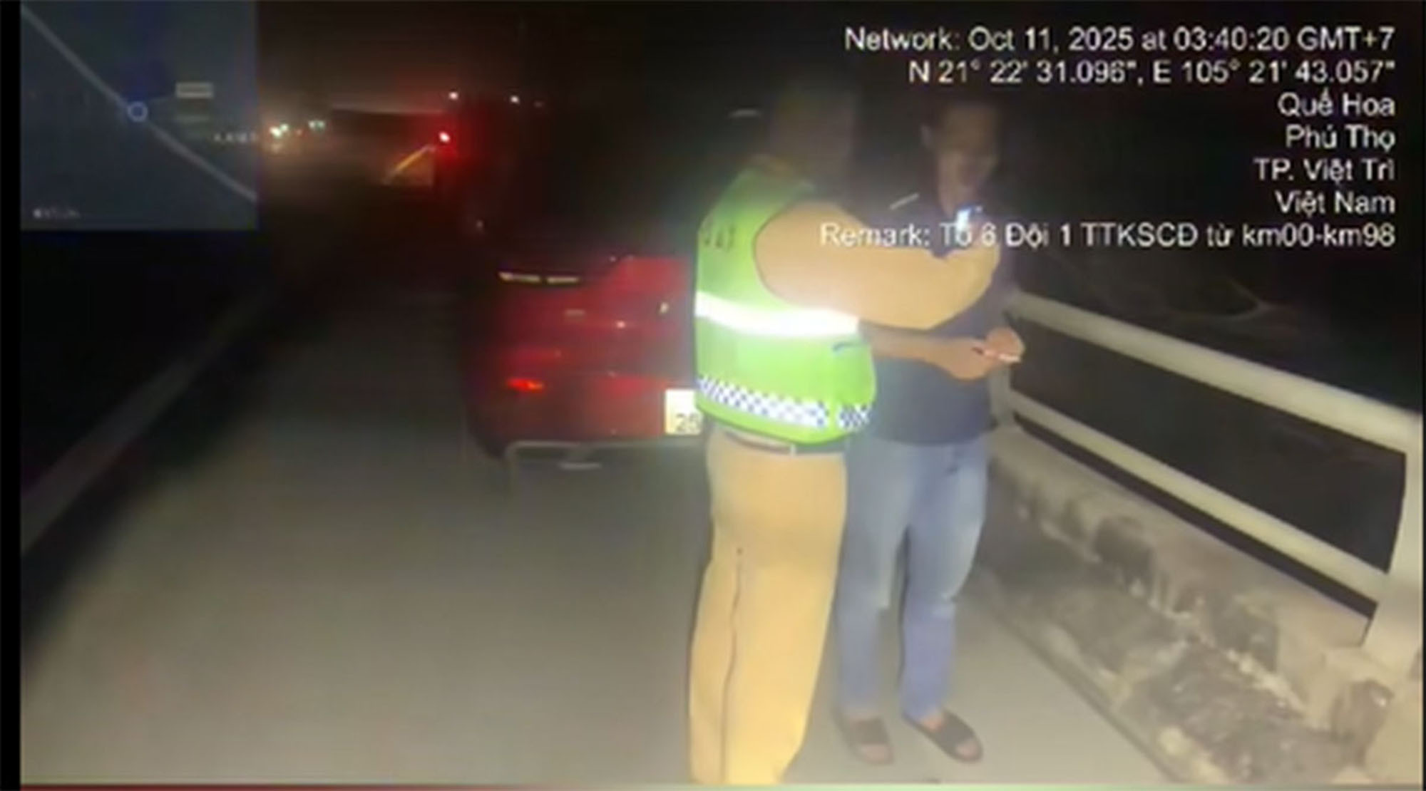 Tài xế say rượu, ngủ trên cao tốc bị phạt 48 triệu đồng, tước GPLX 23 tháng