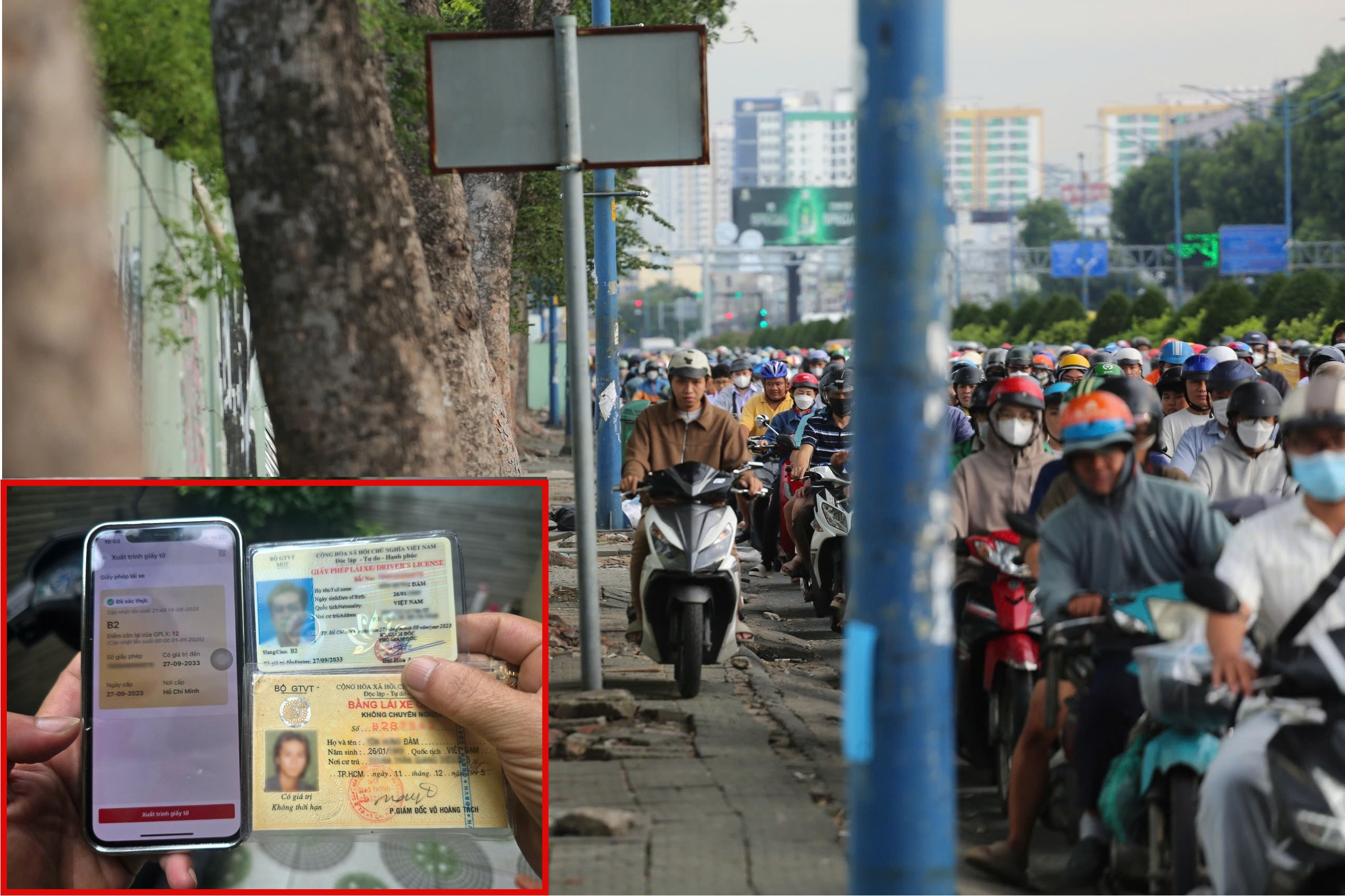 4 ngày, CSGT TP.HCM phạt nguội gần 400 xe máy leo vỉa hè