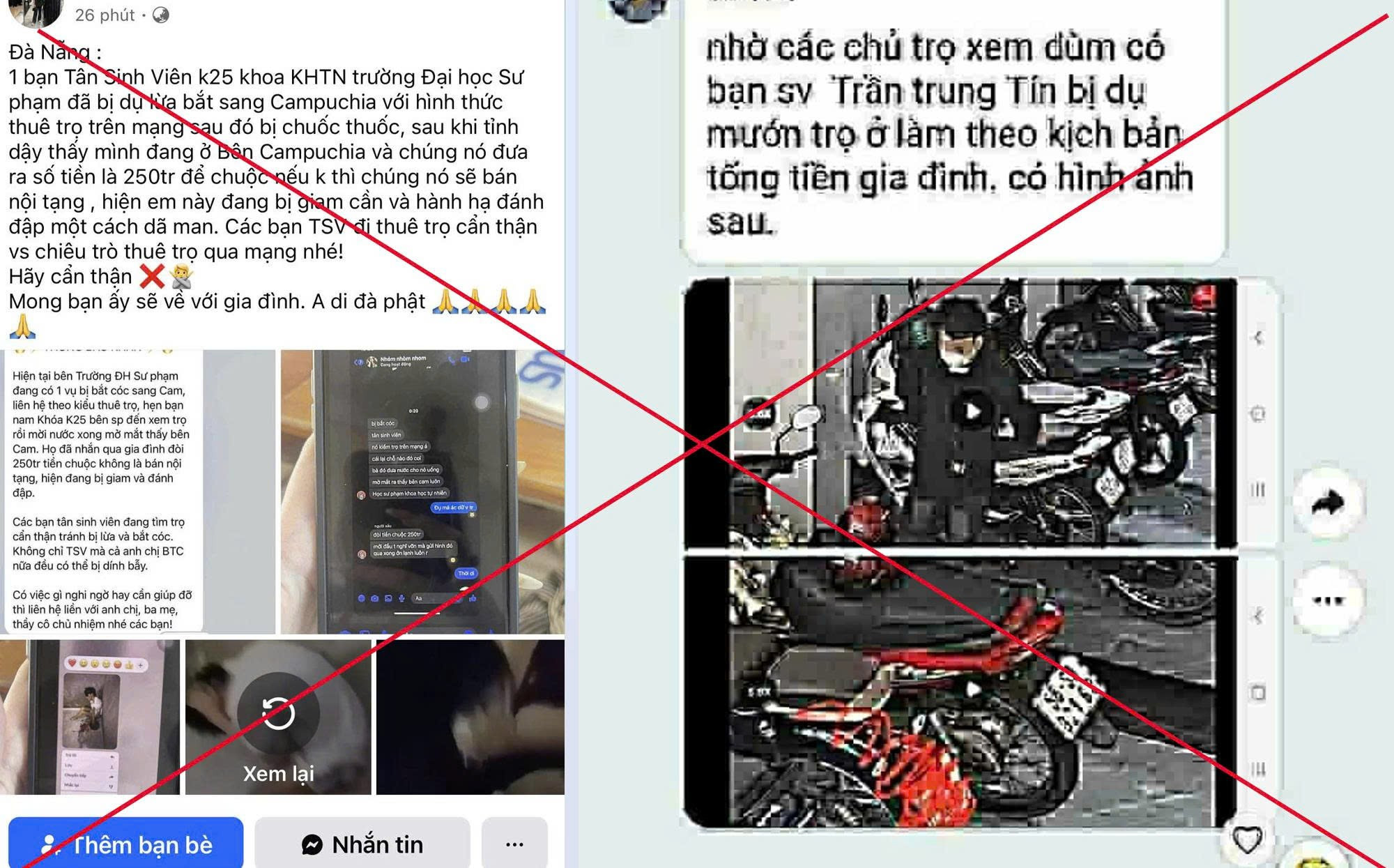 Công an Đà Nẵng bác thông tin sinh viên bị bắt cóc