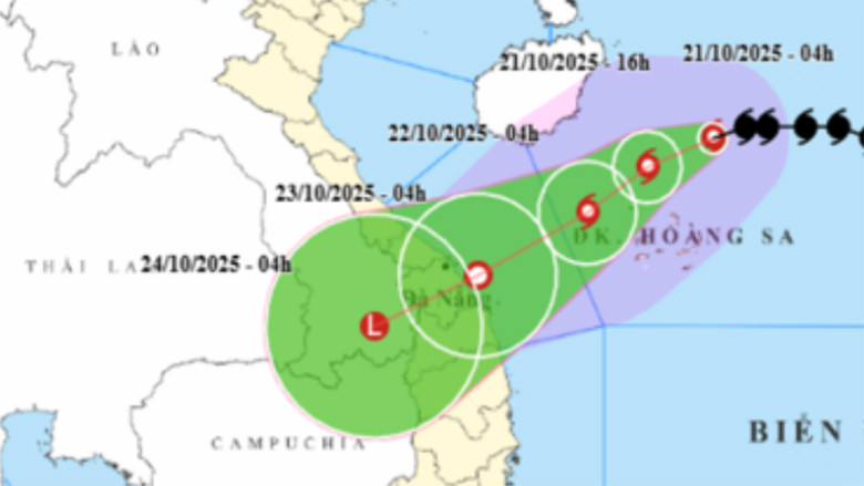 Tin bão Fengshen mới nhất: Giật cấp 12, cách đặc khu Hoàng Sa 200km