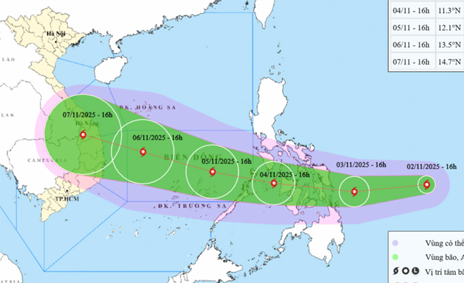 Bão Kalmaegi cấp 9 sắp đi vào Biển Đông, dự báo tăng cấp nhanh
