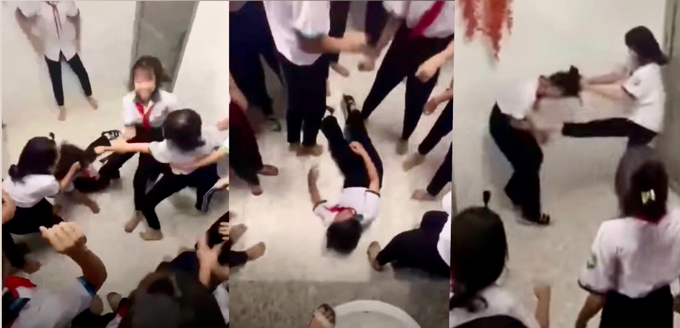 Nữ sinh cấp 2 ở TP.HCM bị đánh hội đồng ngay trong trường 