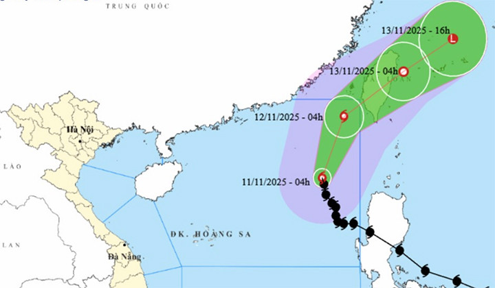Tin bão số 14 Fung-Wong mới nhất: Giảm còn cấp 12, giật cấp 15