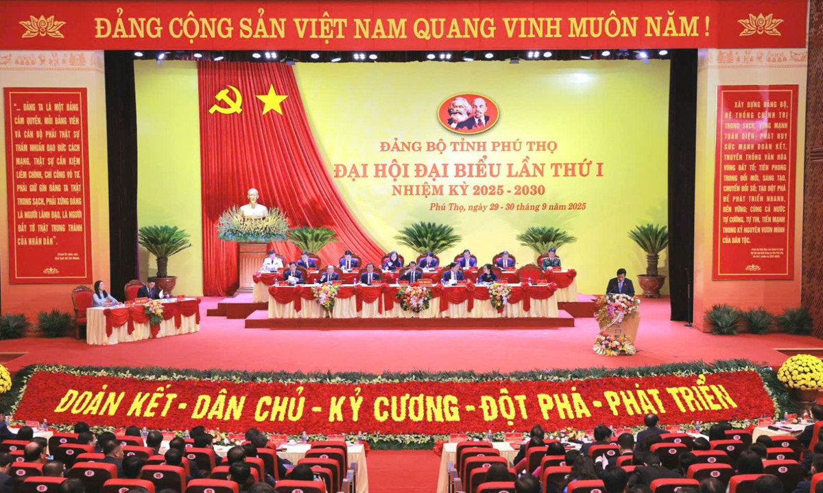Phiên trù đại biểu Đảng bộ tỉnh Phú Thọ lần thứ I