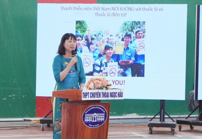 Trường học ở An Giang ký cam kết vì mục tiêu 100% không khói thuốc