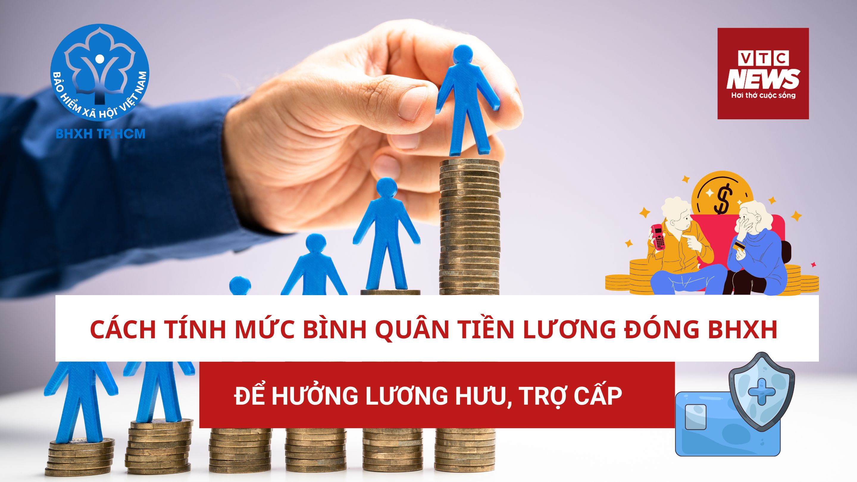 Cách tính mức bình quân tiền lương đóng BHXH để hưởng lương hưu, trợ cấp