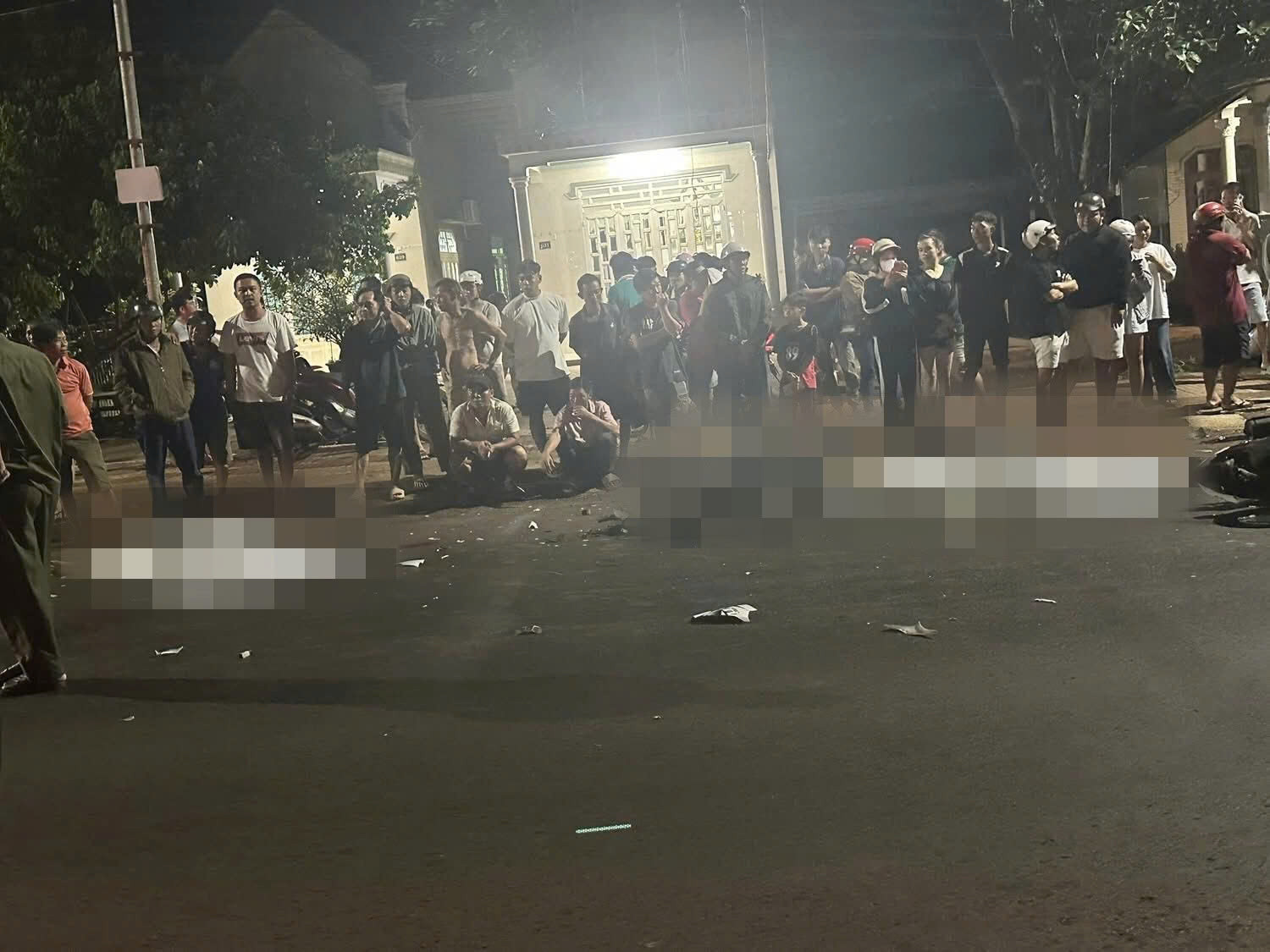 Xe máy đối đầu trong đêm ở Đồng Nai, 2 người tử vong