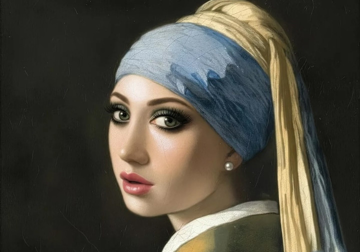 Ngắm những kiệt tác hội họa được AI 'chế' theo xu hướng làm đẹp 30 năm qua