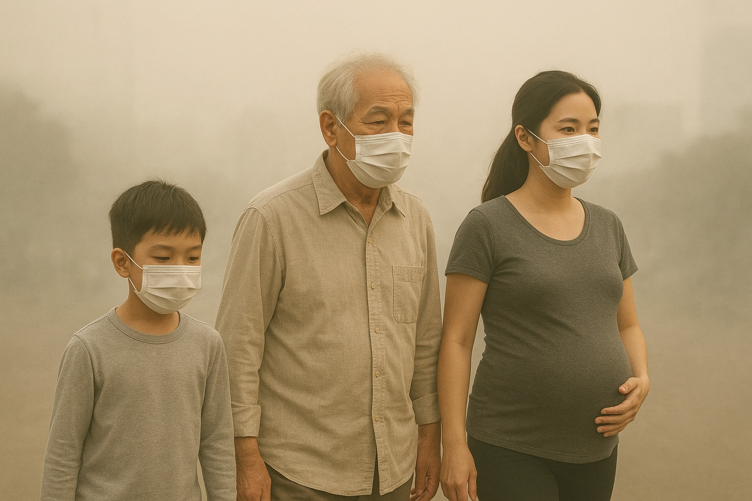 Hà Nội ô nhiễm không khí cả ngày: Ba nhóm đối mặt nguy cơ cao nhập viện