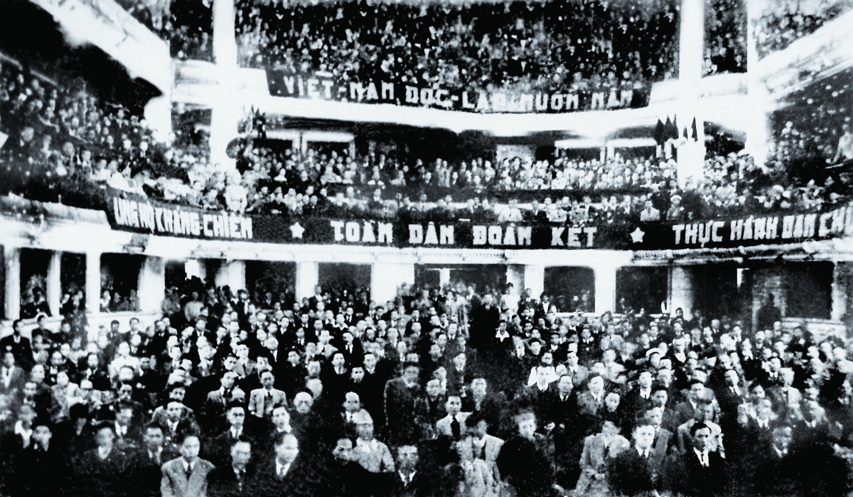 Toàn cảnh Kỳ họp thứ nhất, Quốc hội khóa I, ngày 2/3/1946. (Ảnh: quochoi.vn)