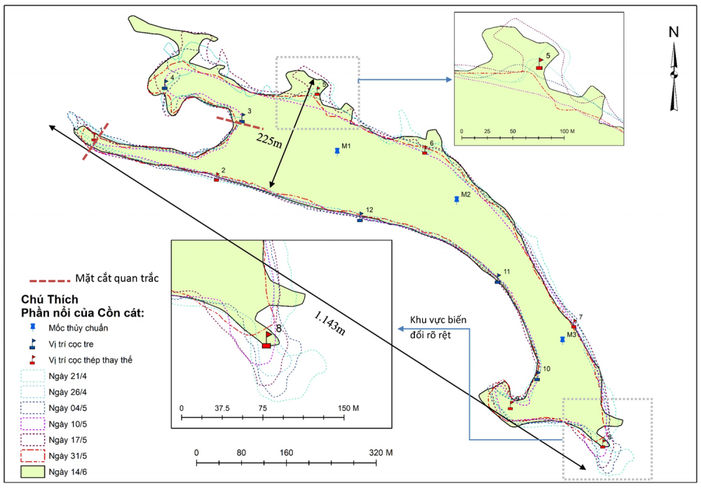 Cồn cát khổng lồ nổi lên giữa biển Cửa Đại hình thành từ đâu? - 2