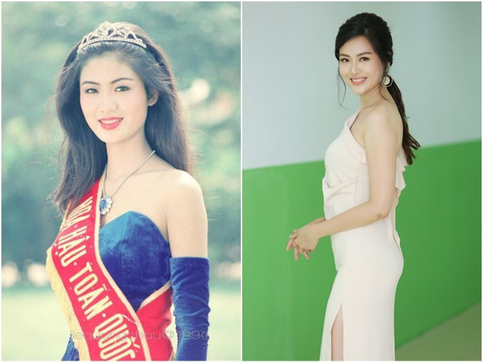 Nguyễn Thu Thủy đăng quang ngôi vị Hoa hậu Việt Nam năm 1994 khi chỉ vừa tròn 18 tuổi và đang là sinh viên Học viện Ngoại giao. Sau đó 8 năm, cô kết hôn nhưng nhanh chóng tan vỡ. Hiện cô sống độc thân với hai con nhỏ, theo đuổi công việc MC đài truyền hình. Người đẹp từng làm giám khảo vòng sơ loại cuộc thi Hoa hậu Đại dương 2017. Ở tuổi 42, cựu Hoa hậu vẫn giữ vóc dáng thanh mảnh, nhan sắc cuốn hút nhờ bí quyết uống nhiều nước, chăm tập yoga. Trên trang cá nhân, cô thừa nhận bản thân đã làm răng sứ.