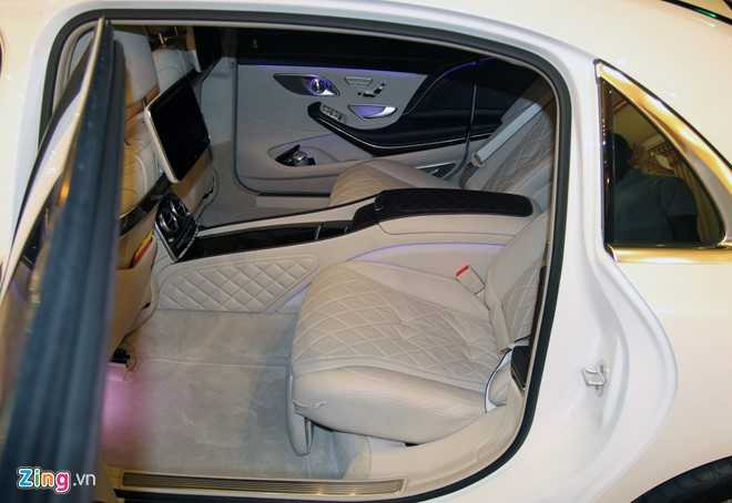 Xe sieu sang Maybach S600 trang mo do mam o Sai Gon hinh anh 11