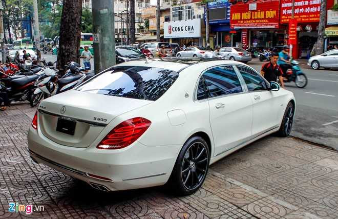 Xe sieu sang Maybach S600 trang mo do mam o Sai Gon hinh anh 4