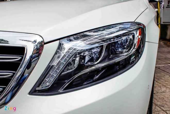 Xe sieu sang Maybach S600 trang mo do mam o Sai Gon hinh anh 5