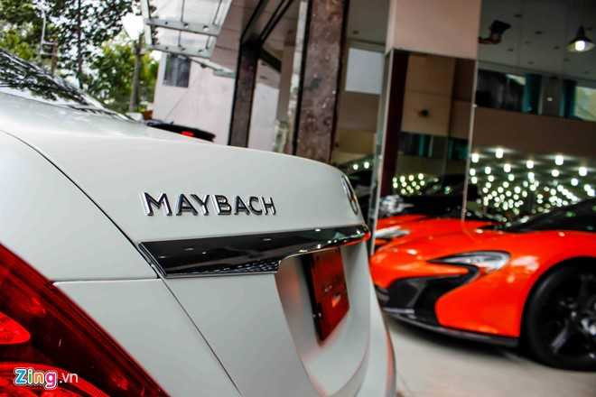 Xe sieu sang Maybach S600 trang mo do mam o Sai Gon hinh anh 7