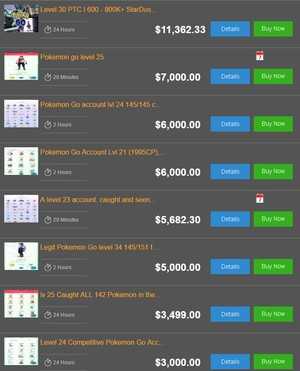 Tai khoan Pokemon Go gia 11.000 USD tren cho den tai My hinh anh 1