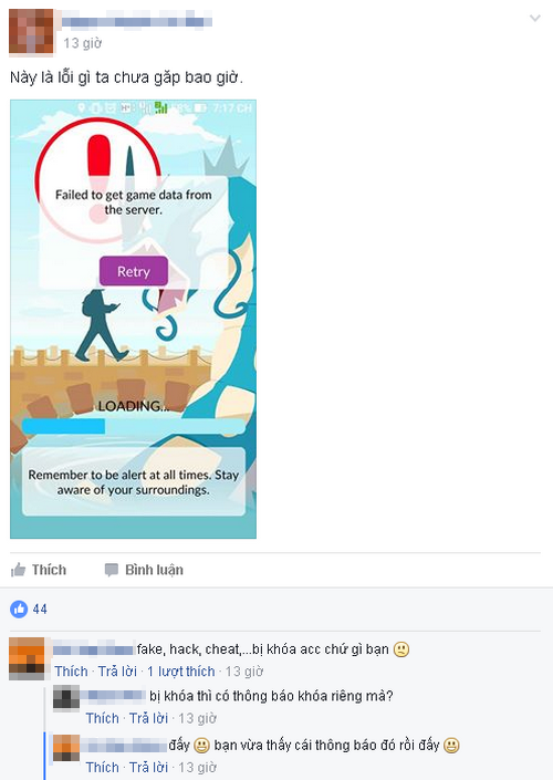 Một tài khoản bị khóa do gian lận.