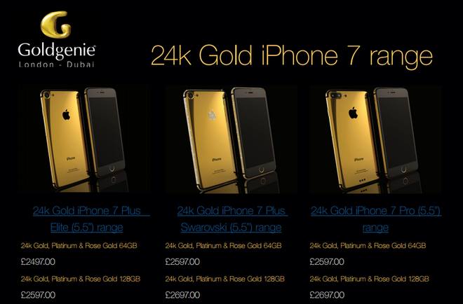 Ốp lưng 1,3 triệu USD cho iPhone 7