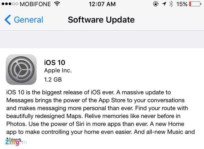 iOS 10 chinh thuc cho tai tai Viet Nam hinh anh 1
