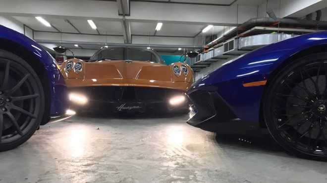 Pagani Huayra khoe dang trong ham de xe cua Minh Nhua hinh anh 1