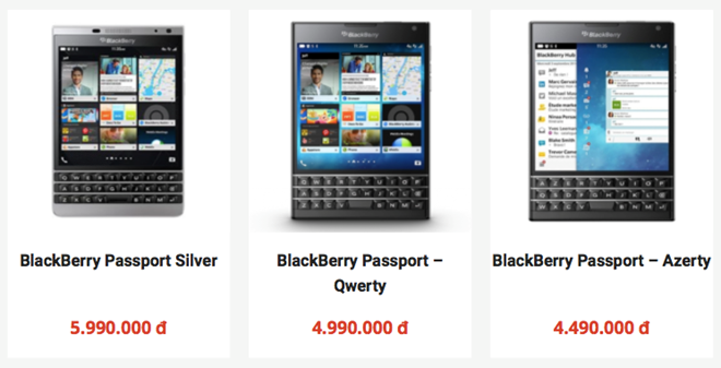 Dan buon xa hang, gia BlackBerry Passport tai VN cham day hinh anh 2