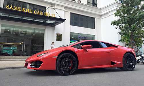 Siêu xe Lamborghini Huracan tại Hà Nội. Ảnh: Lê Sỹ Vĩnh