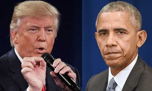 Ông Barack Obama (phải) và Donald Trump. Ảnh: inquisitr