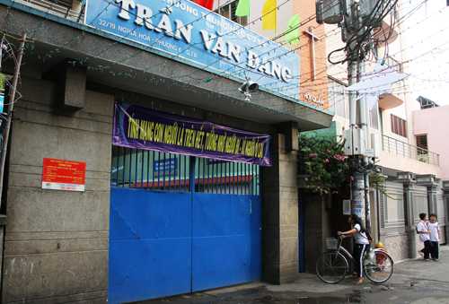 Trường THCS Trần Văn Đang (quận Tân Bình, TP HCM). Ảnh: Mạnh Tùng