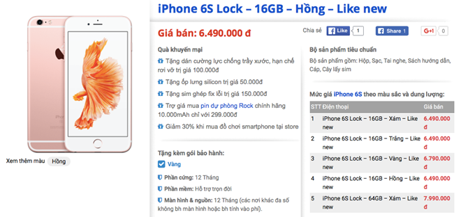 iPhone 6S giam sap gia con 6,5 trieu dong hinh anh 1
