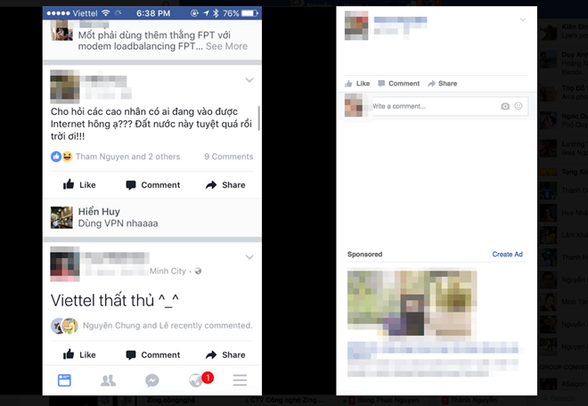 Khach hang Viettel khong truy cap duoc Google, facebook hinh anh 1