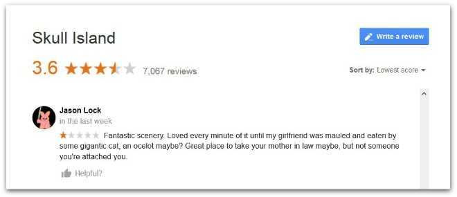 Google tao vi tri cua Skull Island tren Maps hinh anh 3