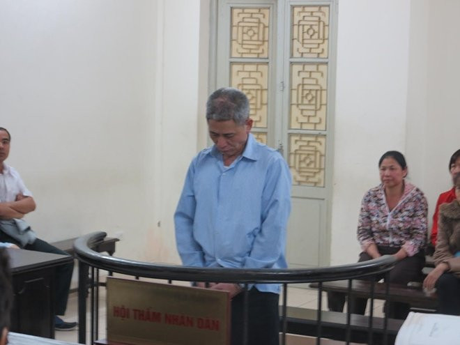 Bị cáo Tiến tại phiên xử. (Ảnh: báo Công an)