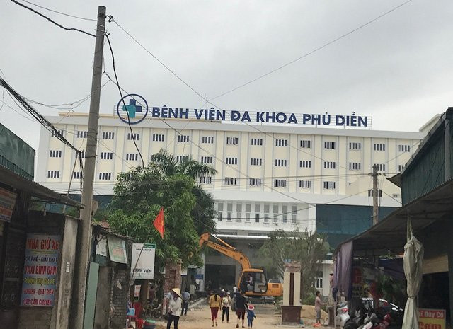 BVĐK Phủ Diễn - nơi Cao Văn Hưng vác súng tìm đối thủ để trả thù, song không thấy nên đã nổ súng gây náo loạn bệnh viện.