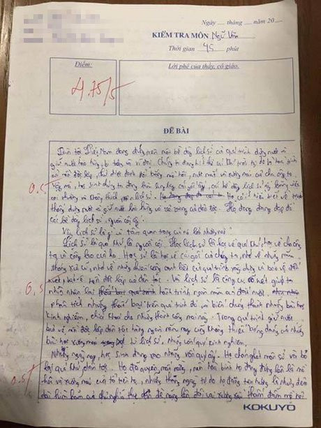 Bài văn của trò lớp 8 về lý do ghét Sử khiến ai đọc cũng phải gật gù ảnh 1