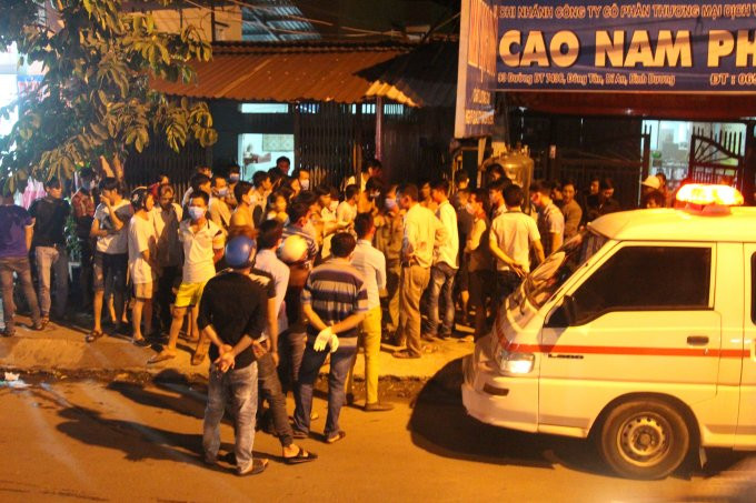 Hiện trường vụ việc.