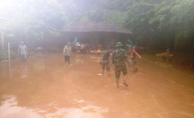 Công tác khắc phục hậu quả sau mưa lũ.