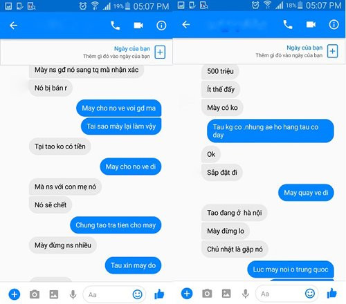 Theo bạn trai đi chơi, bé gái nhắn tin cho gia đình đòi tiền chuộc