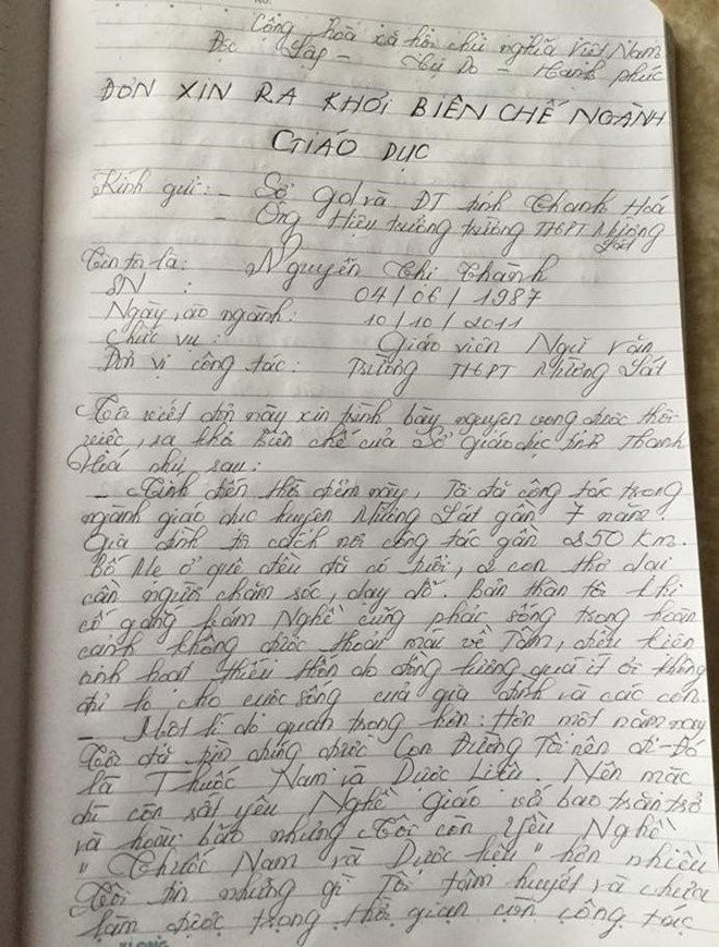 Co giao viet don xin ra khoi bien che sau 7 nam gan bo hinh anh 2