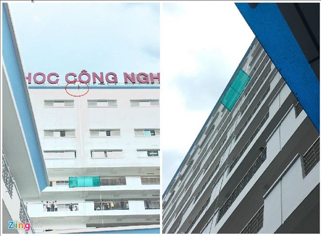 Sau vu be tong roi, DH Hutech lai rung lac khien sinh vien thao chay hinh anh 2