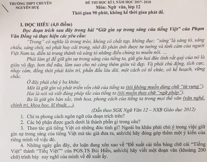 De xuat cai cach 'giao duc' thanh 'zao zuk' vao de van truong chuyen hinh anh 1