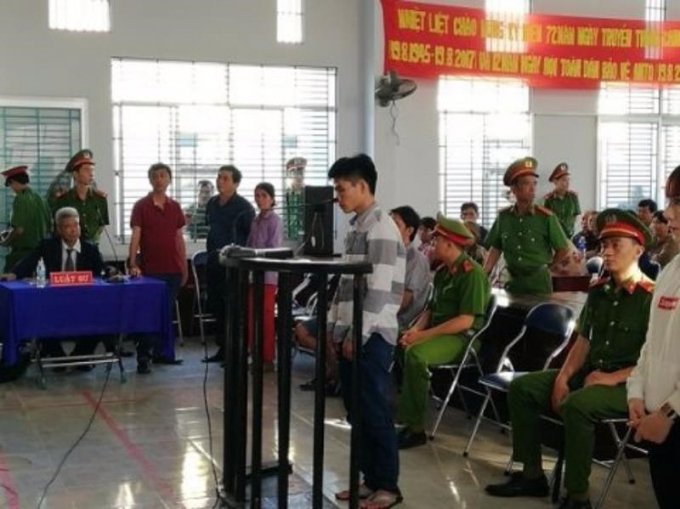 Bị cáo tại tòa. (Ảnh: báo Pháp luật TP HCM)