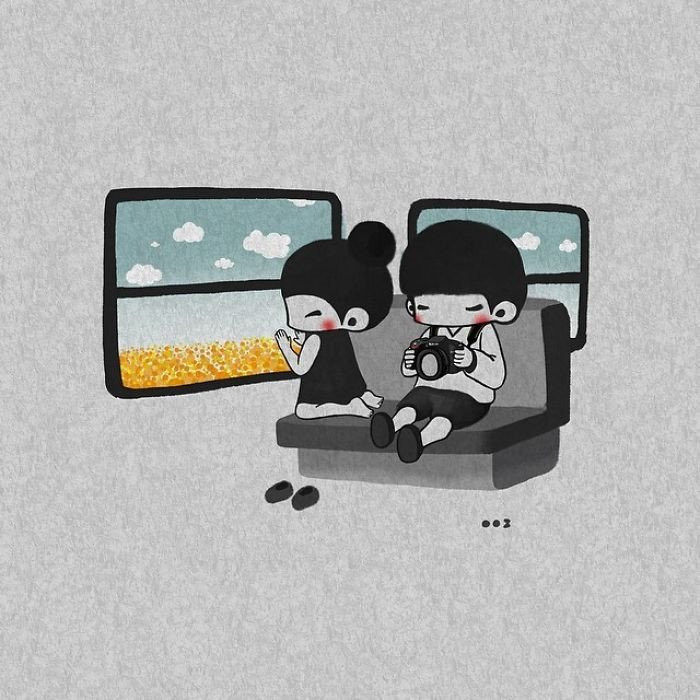 Bo tranh ve tinh yeu ngot ngao cua tac gia Han Quoc hinh anh 8