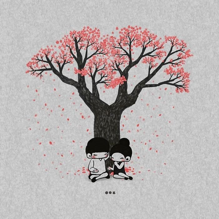 Bo tranh ve tinh yeu ngot ngao cua tac gia Han Quoc hinh anh 6