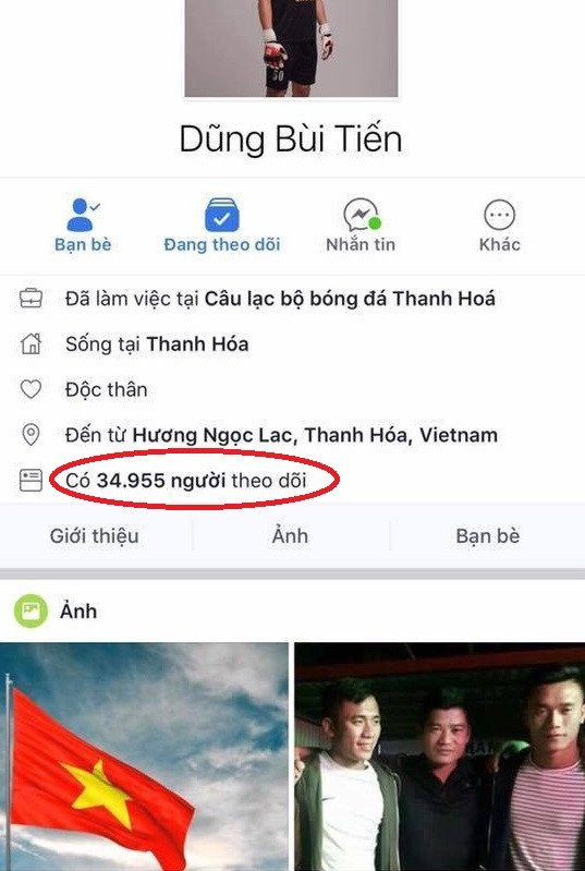 facebook cua thu mon Bui Tien Dung vuot moc mot trieu follow hinh anh 1