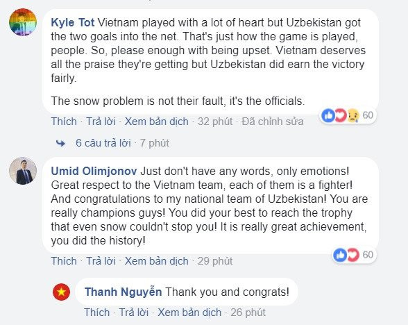 Cong dong mang Uzbekistan kham phuc tinh than cua U23 Viet Nam hinh anh 1