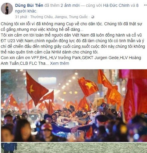 facebook cua thu mon Bui Tien Dung vuot moc mot trieu follow hinh anh 3