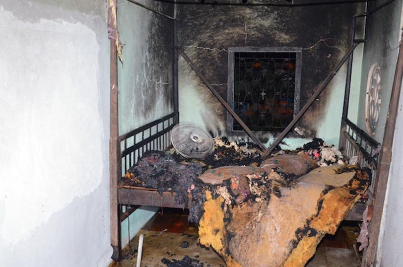 phóng hoả,ghen tuông,trà vinh